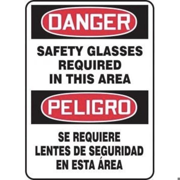 Accuform BILINGUAL OSHA DANGER Safety Sign SBMPPA003VP SBMPPA003VP - main